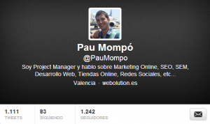 Twitter de Pau Mompó